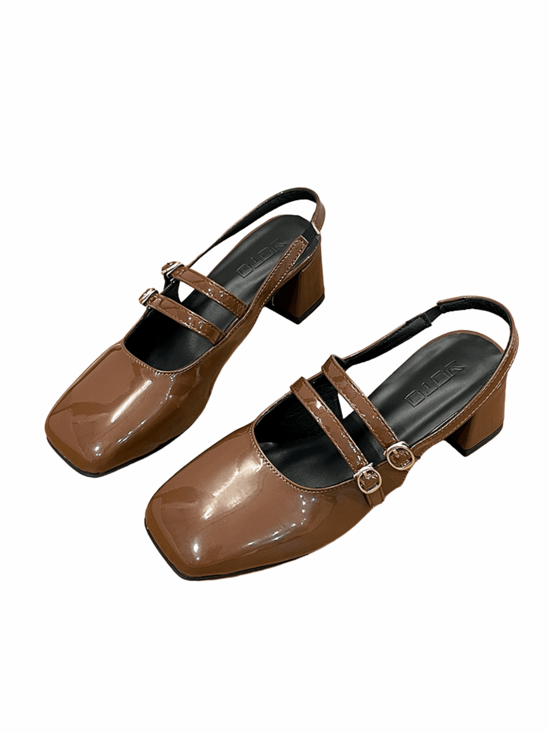 Élan Vivid Mary Jane Loafers-Brown