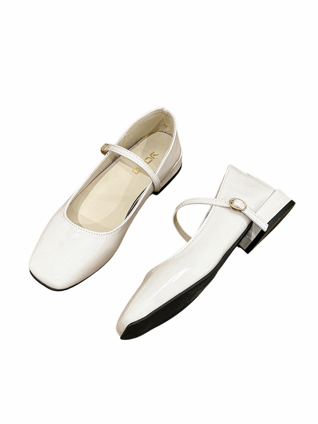 Élan Belle Mary Jane Loafers-Beige