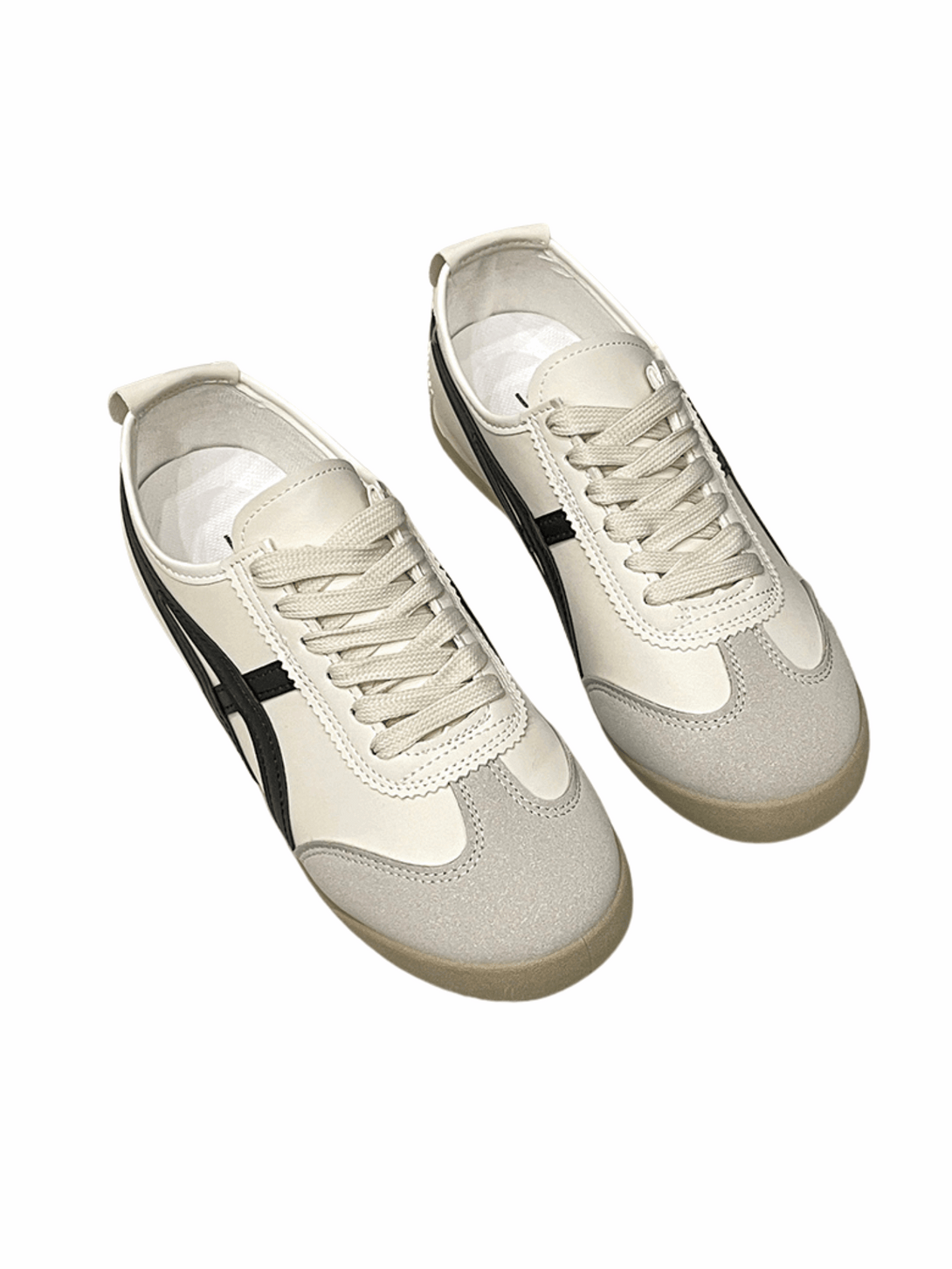 Simple Sprint Lace-up Sneakers-Black