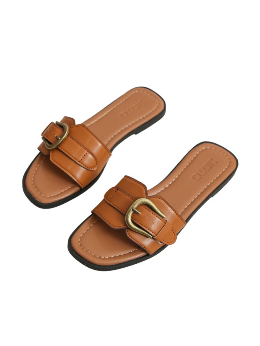 Urban Nova Flat Slides- Brown