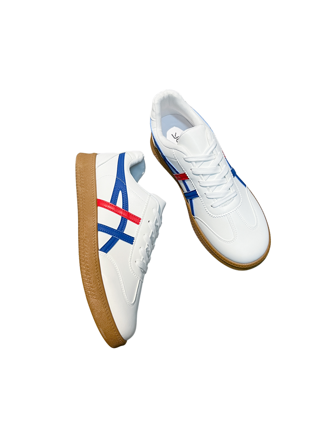 Simple Vitality Lace-up Sneakers-Blue