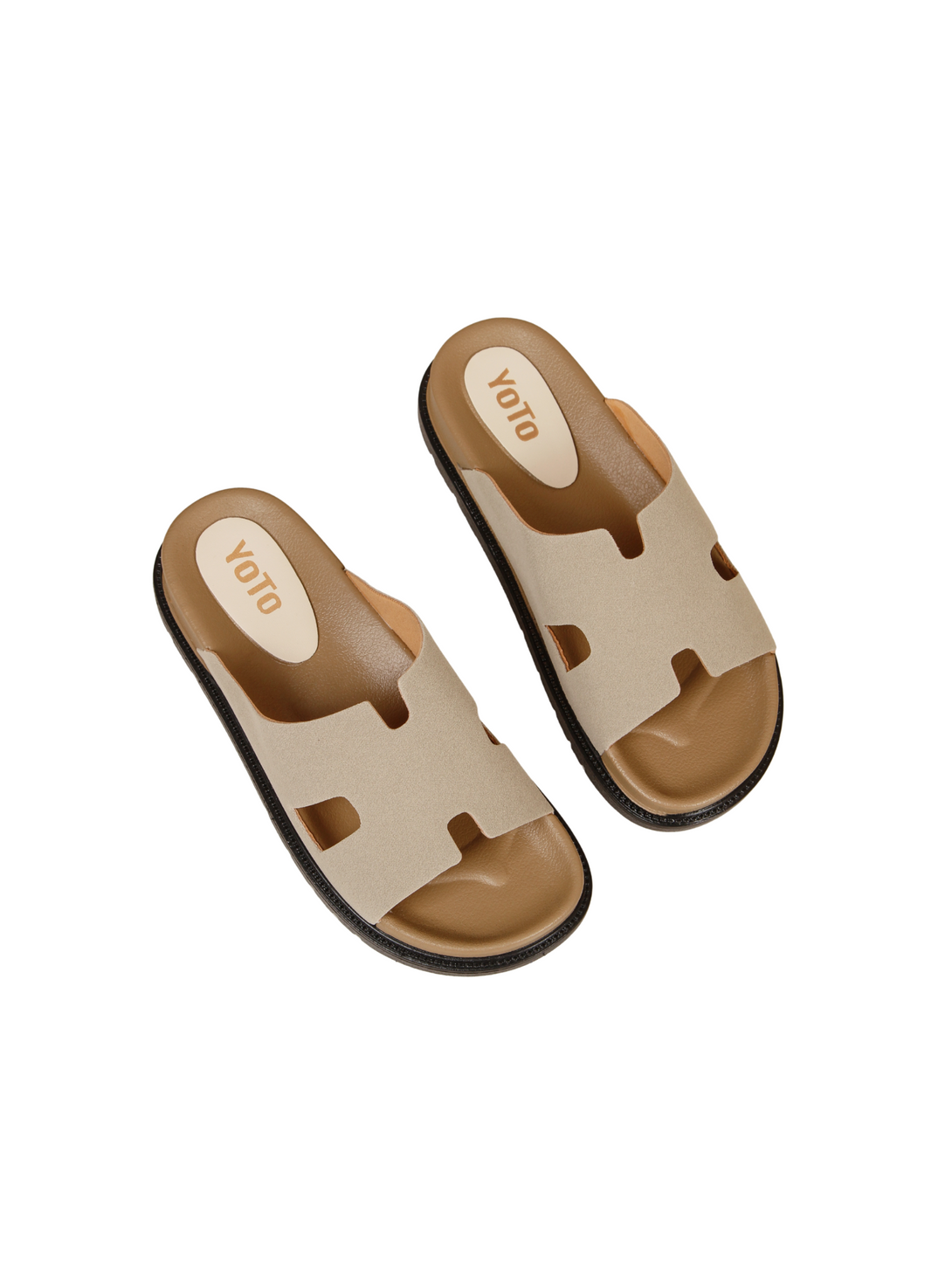 Slumber Soft Comfort Slides Sandals-Black