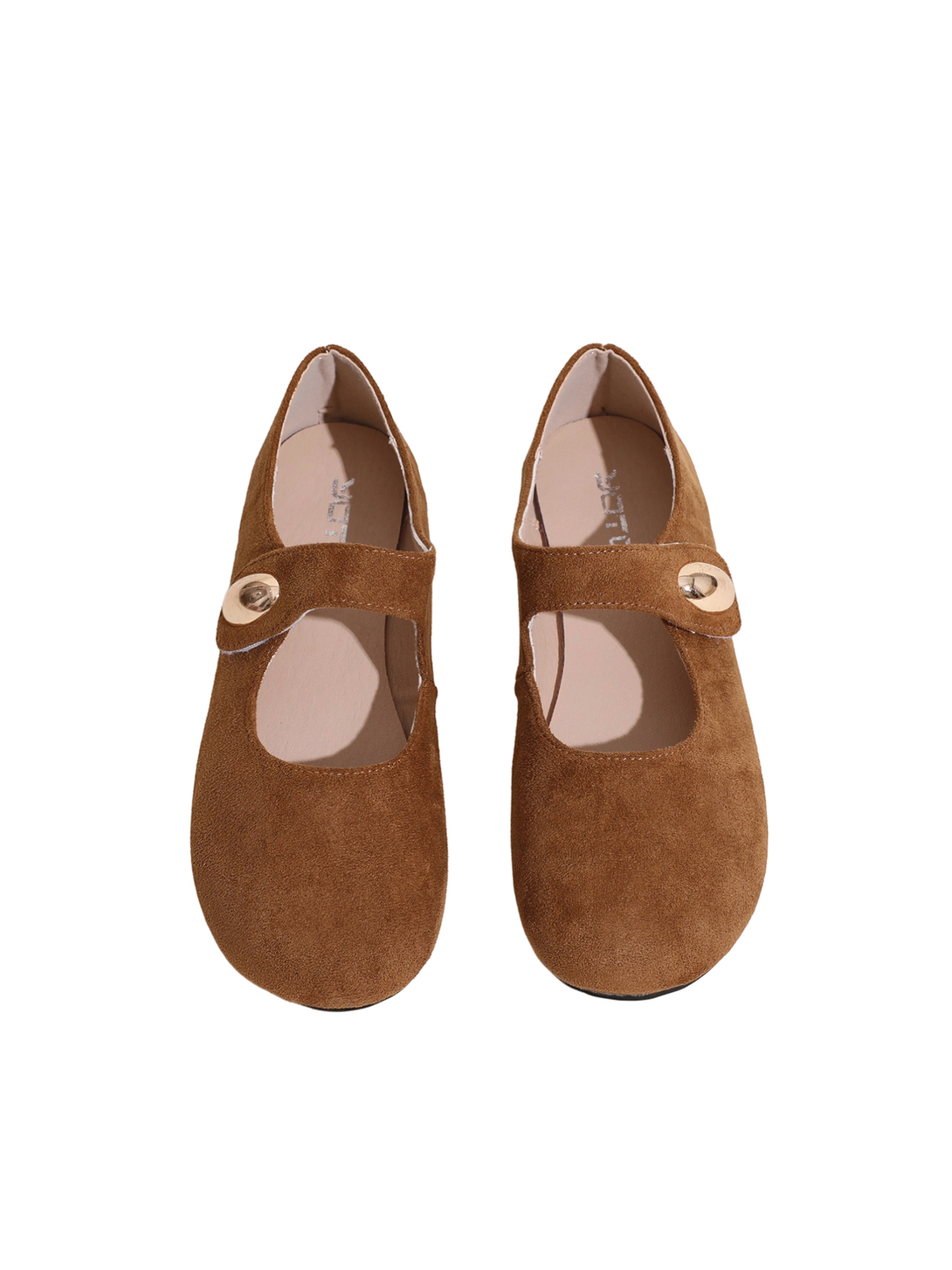 Velouré Verge Close Toe Suede Loafer- Brown