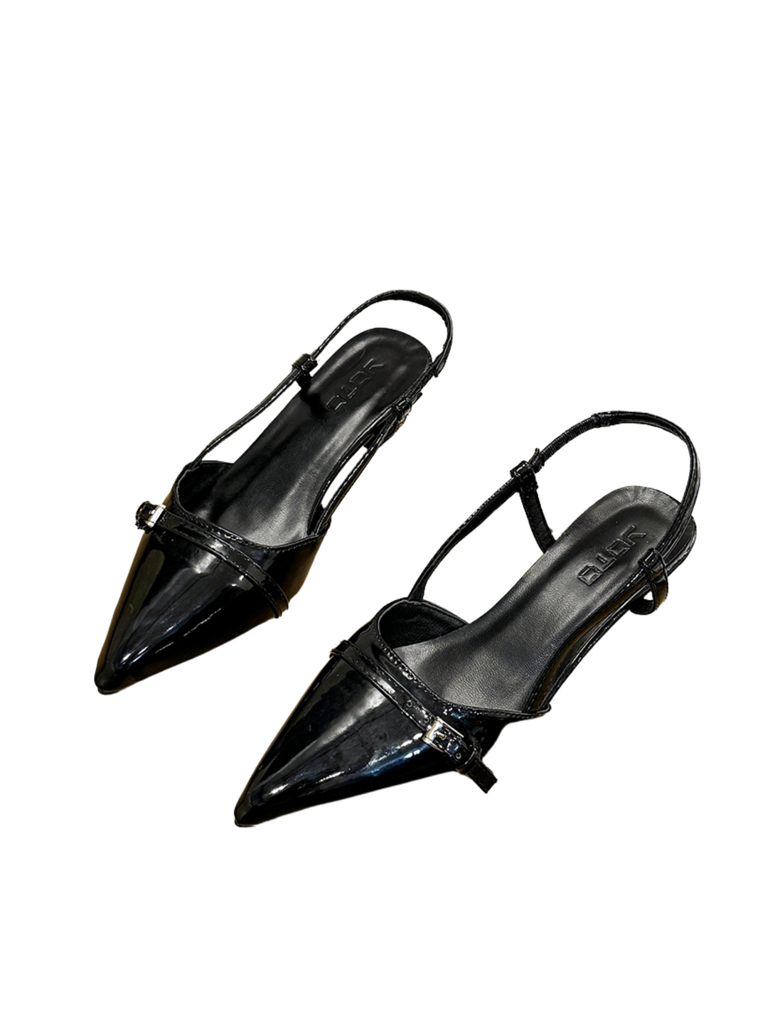 Midnight Kitten Heel-Black