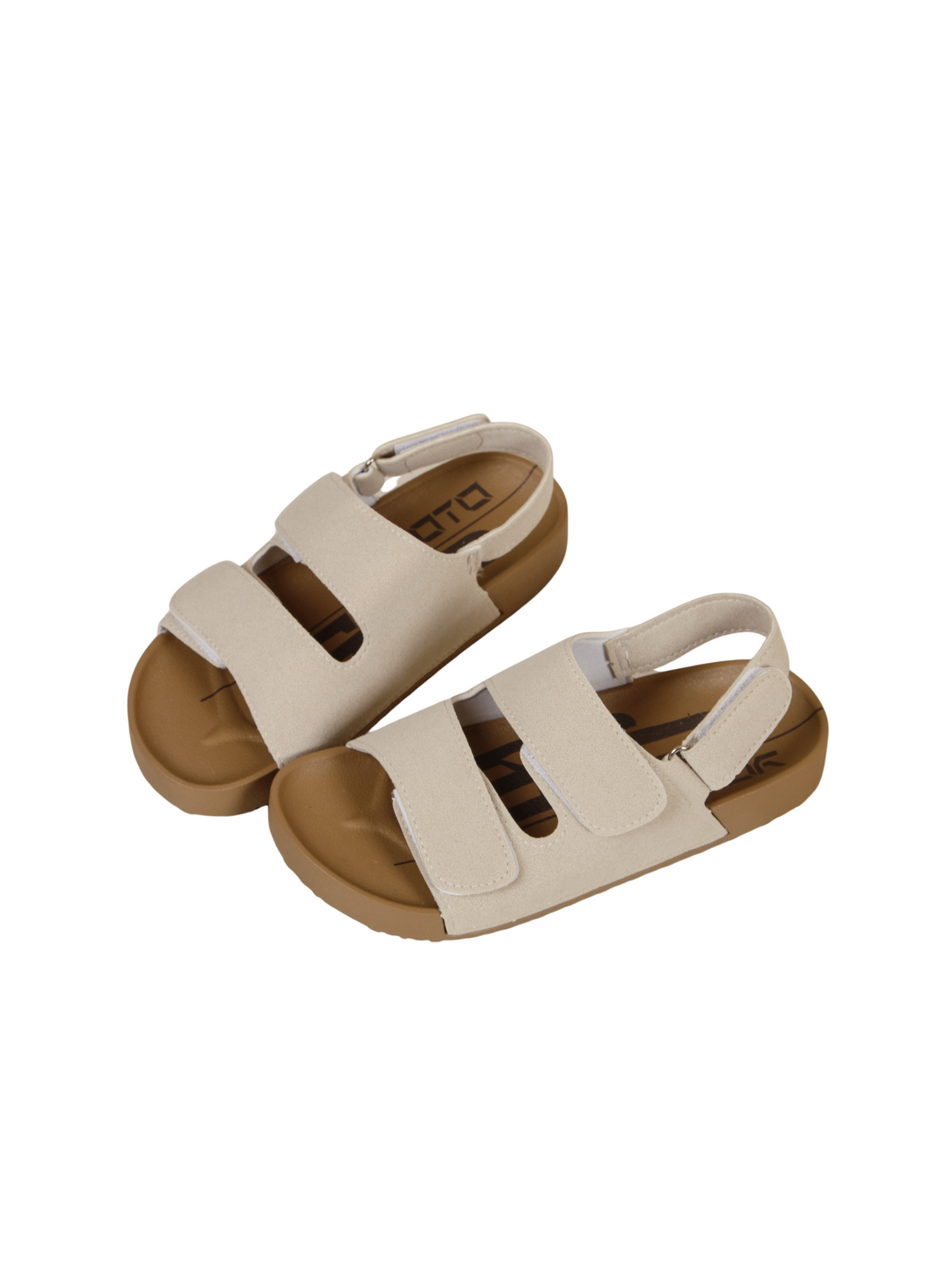 Walkthrough Everyday Adjustable Suede Sandals- Beige