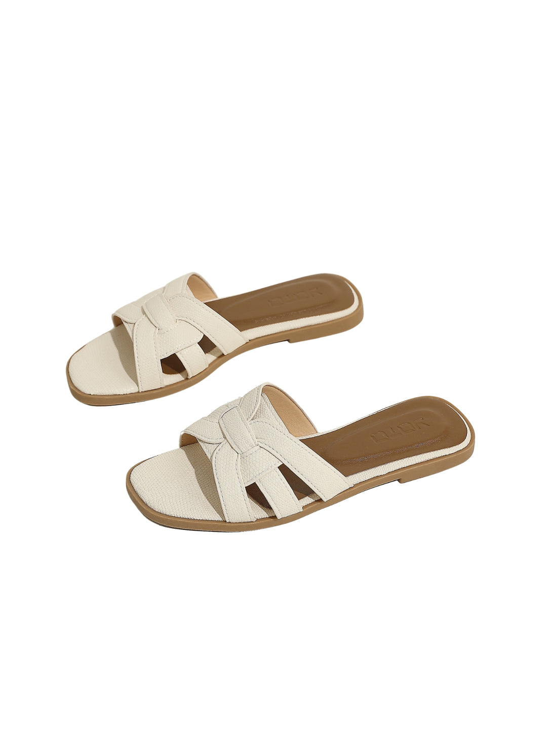 Vita Craft Flat Sandals-Beige