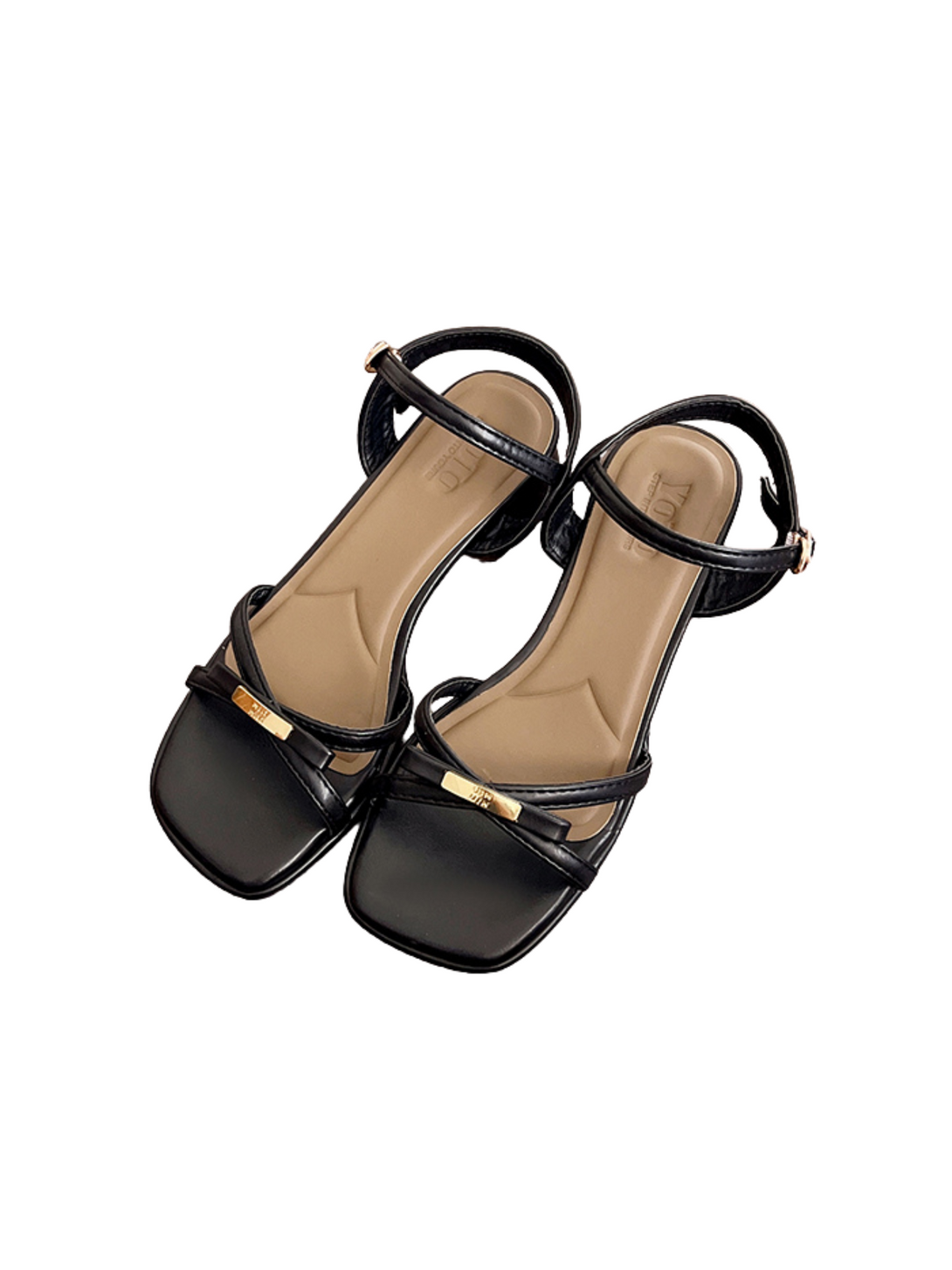 Urban Stride Square-Toe Sandal-Brown