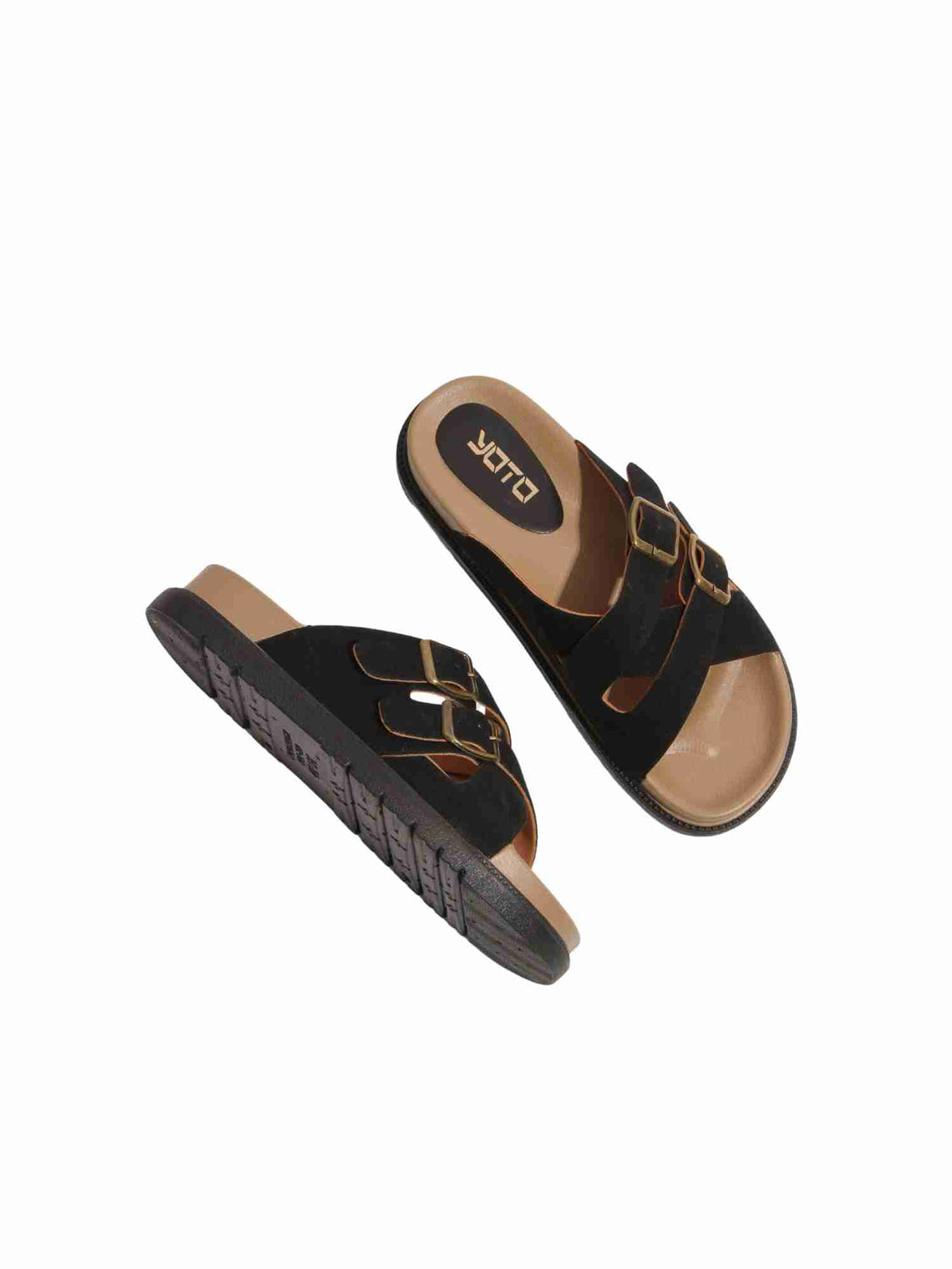 Daily Slide Suede Slip On Slipper-Beige