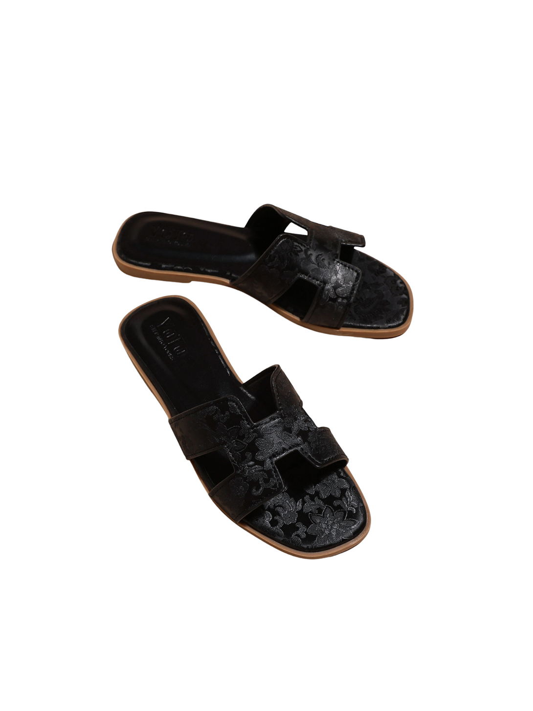 Vita Bliss Flat Slides Sandals-Pink