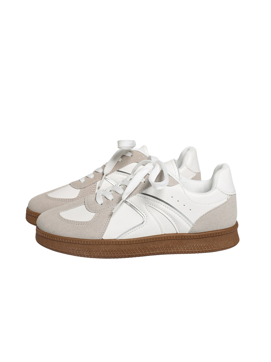 Simple Pulse Lace-up Sneakers-Red