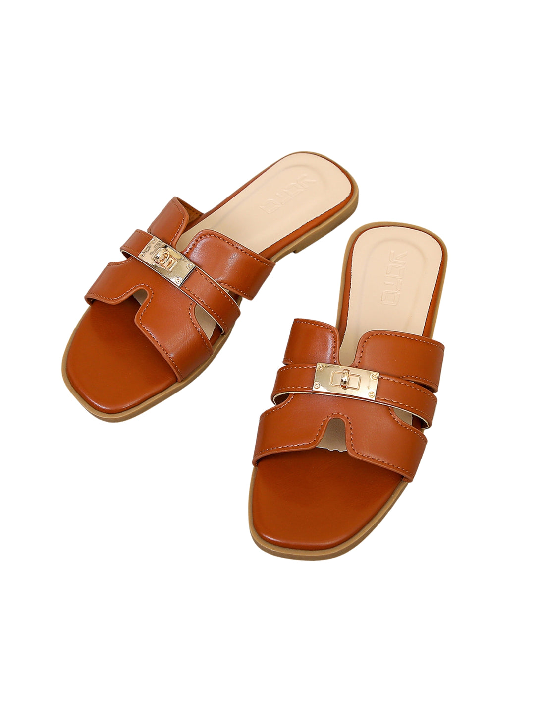 Urban Mellow Flat Slides-Black