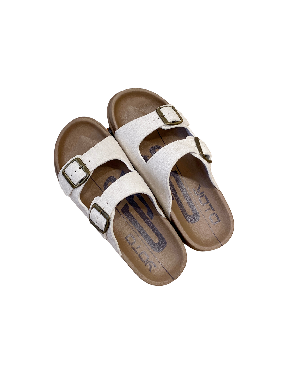 Quiet Comfort Dual Buckle Slides Sandals-Black