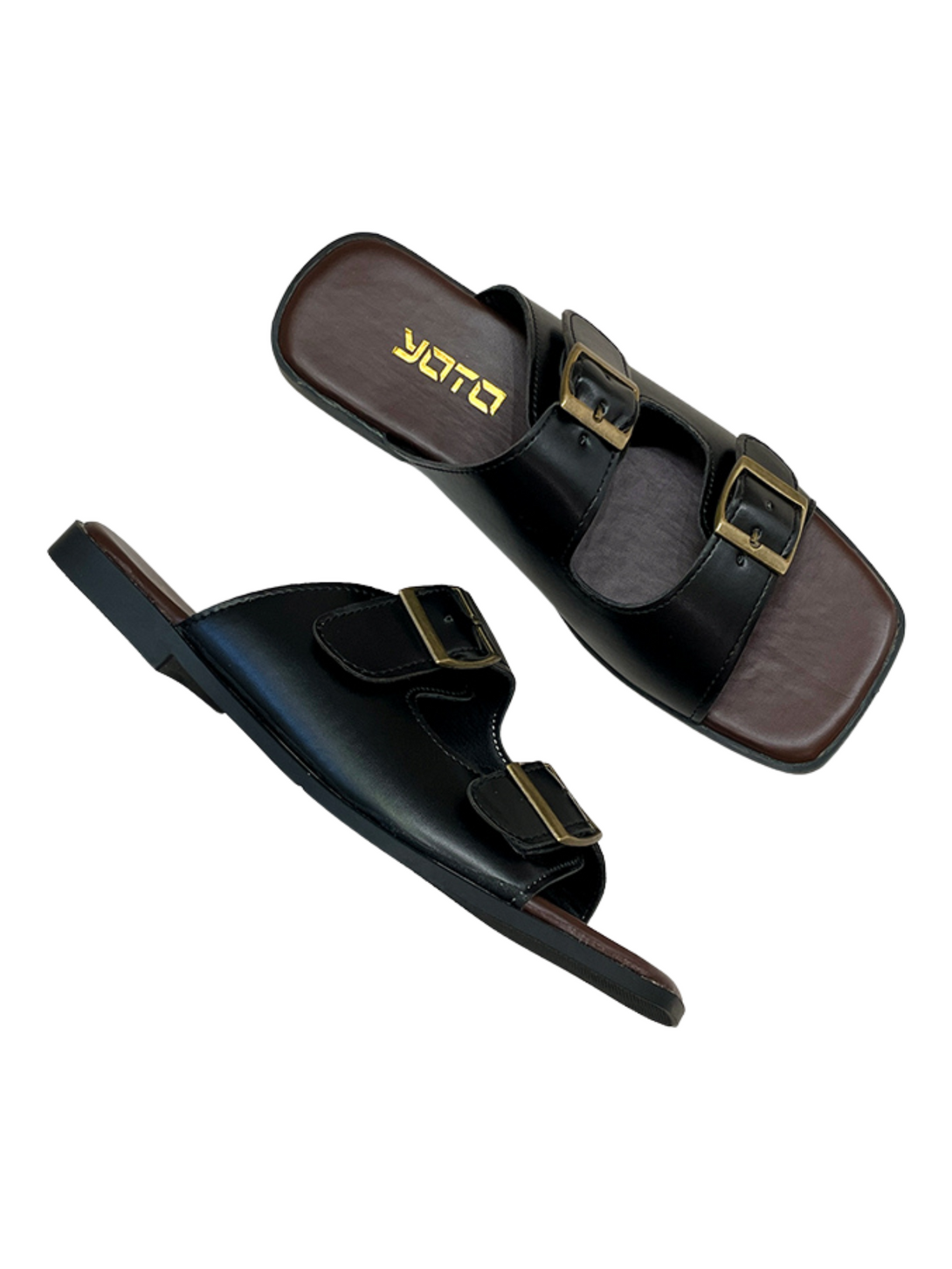 Vita Bloom Flat Slides-Khaki