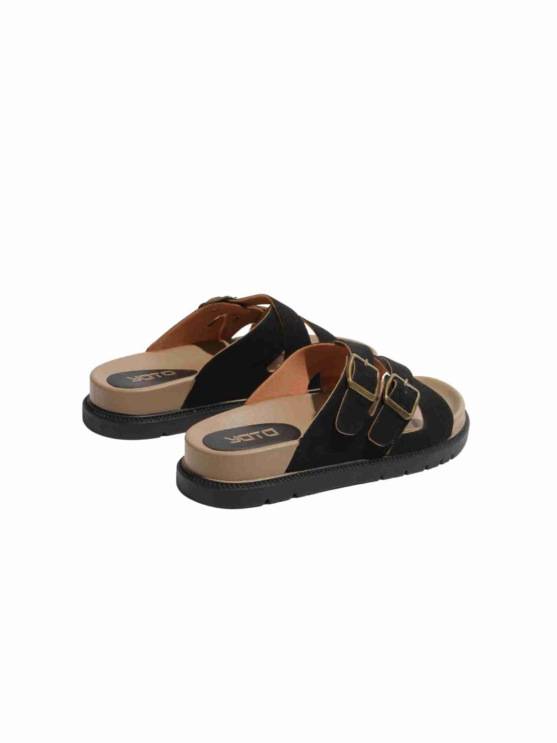 Daily Slide Suede Slip On Slipper-Beige