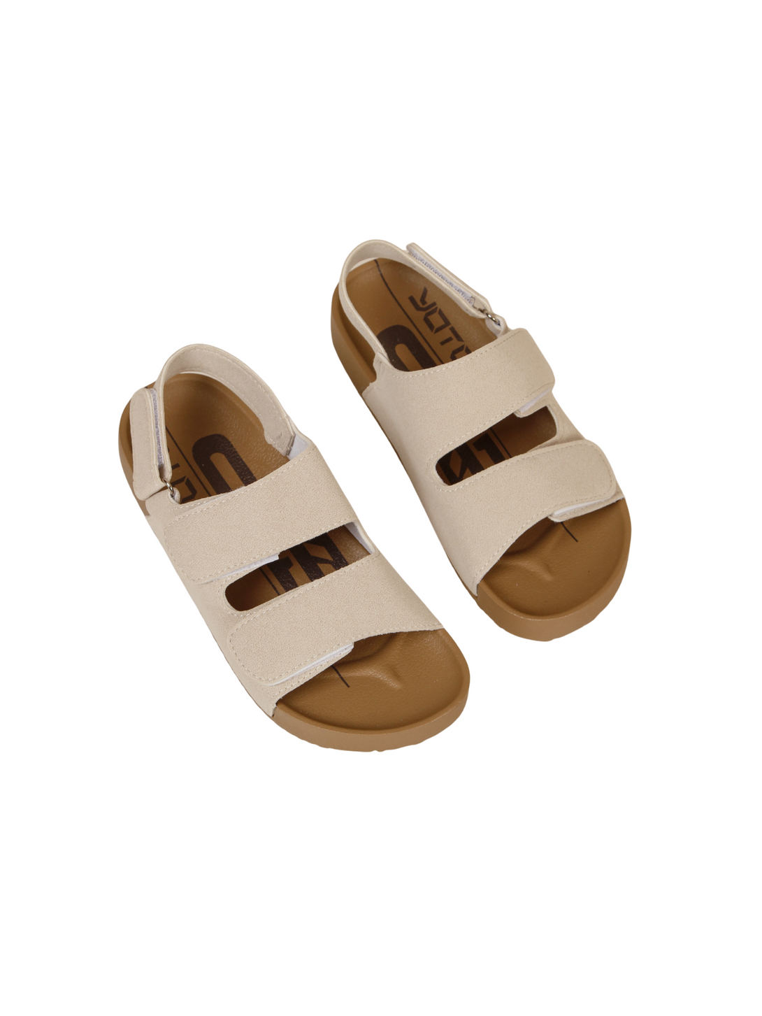 Walkthrough Everyday Adjustable Suede Sandals- Beige