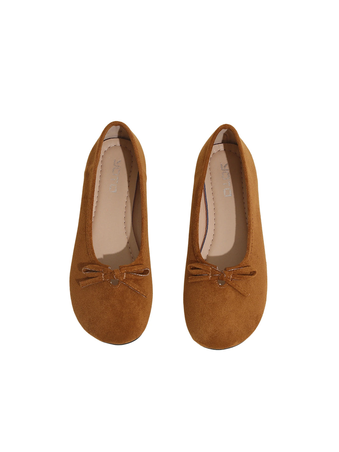 Velouré Axis Close Toe Suede Loafer-Apricot