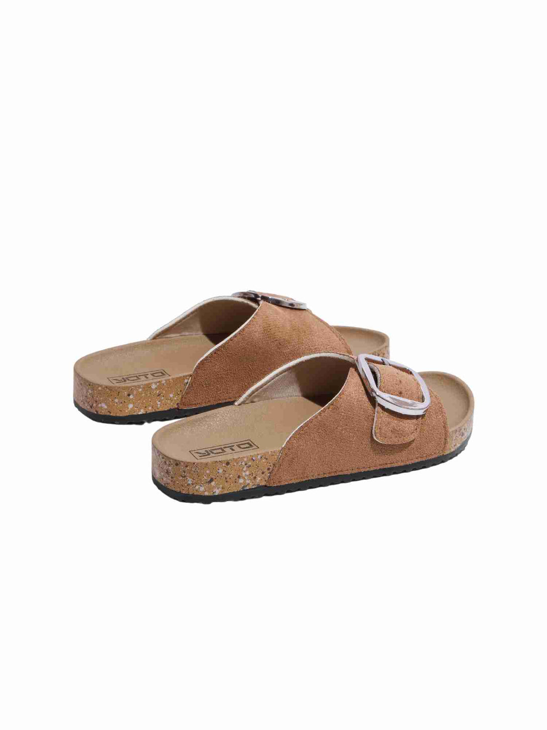 SoftStep Flat Slide Slip On Slipper-Black