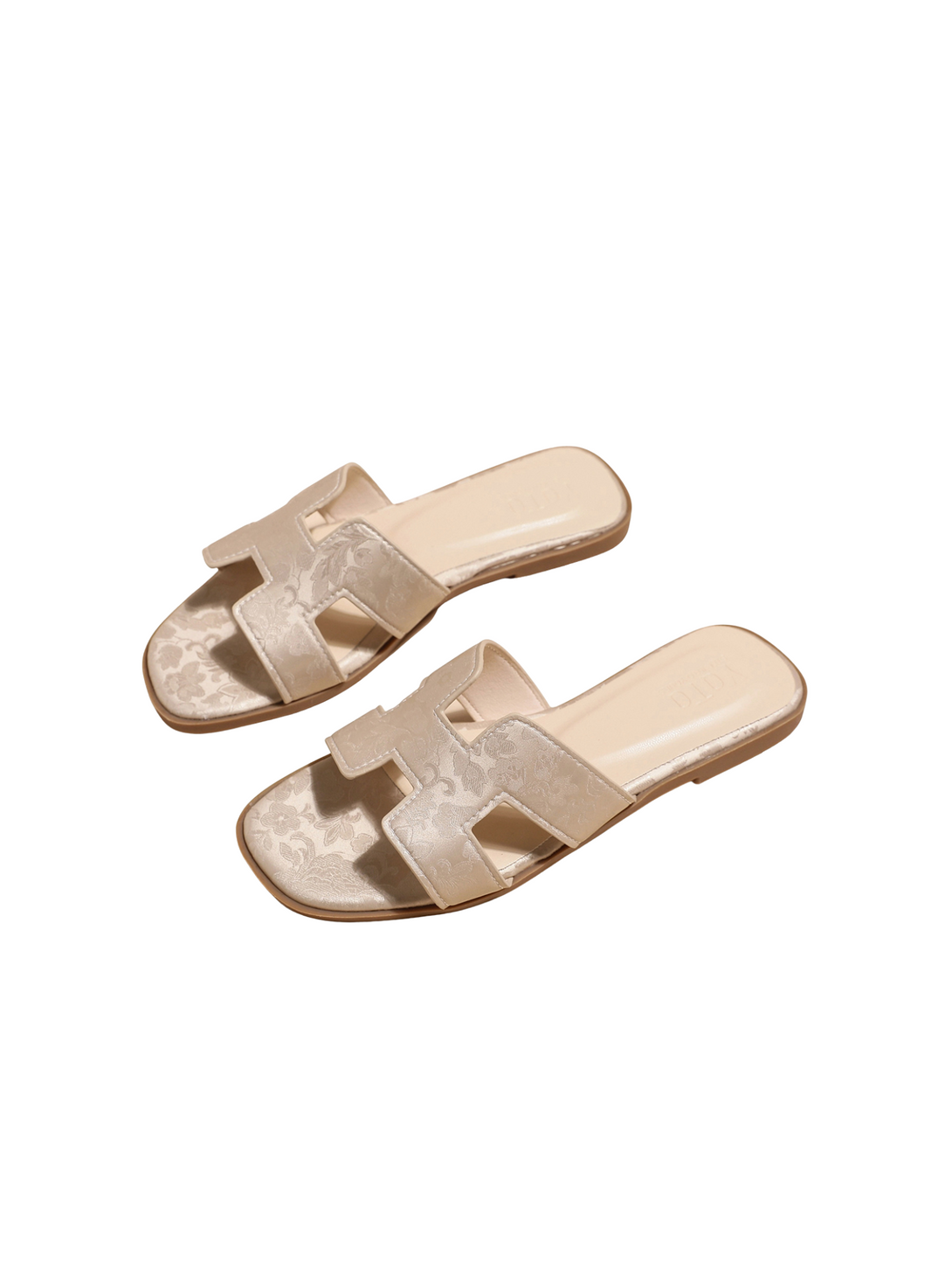 Vita Bliss Flat Slides Sandals-Pink