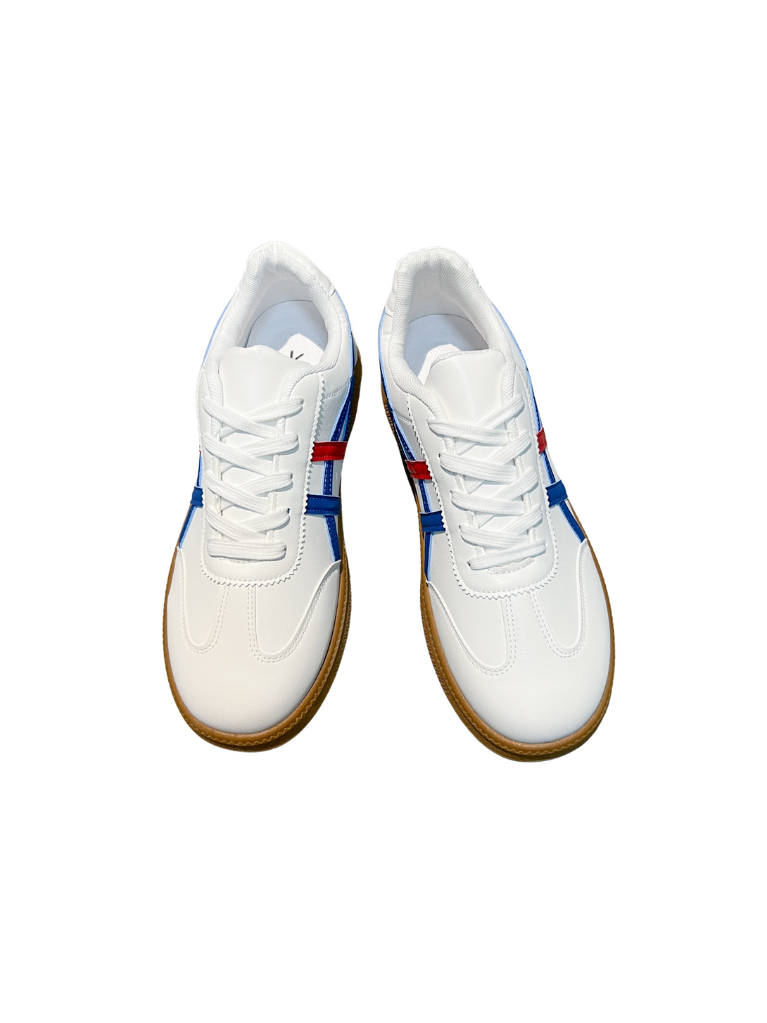Simple Vitality Lace-up Sneakers-Blue