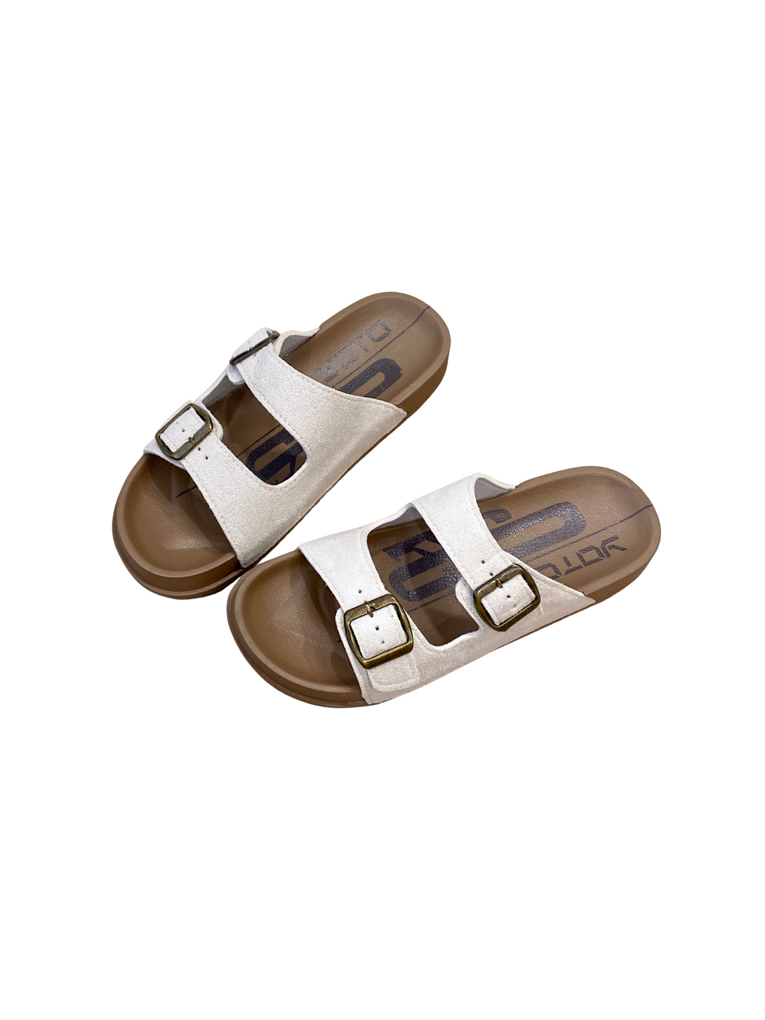 Quiet Comfort Dual Buckle Slides Sandals-Black