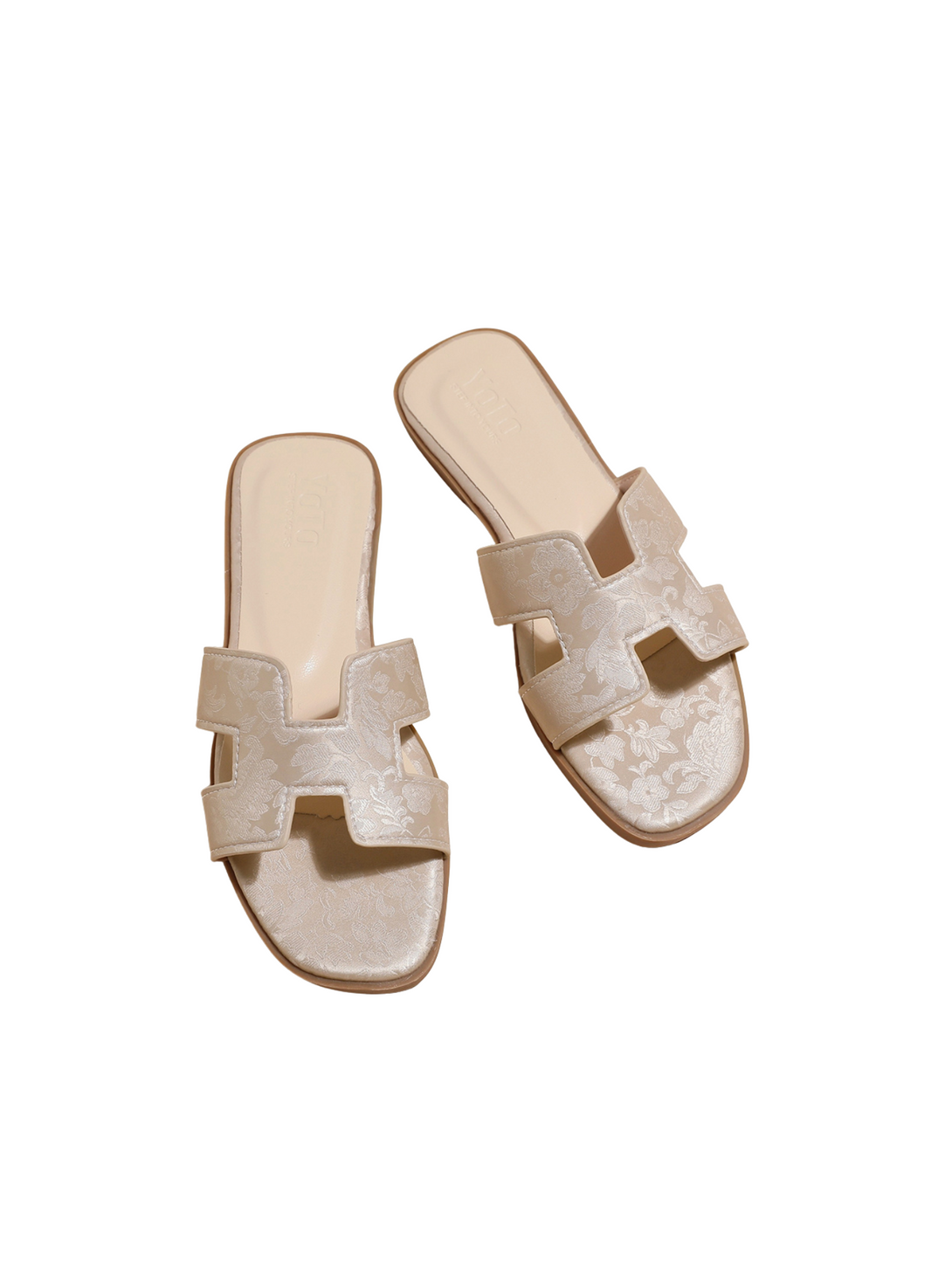 Vita Bliss Flat Slides Sandals-Pink