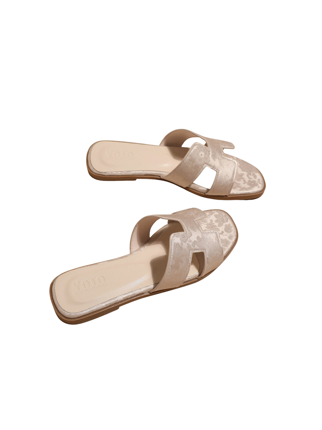 Vita Bliss Flat Slides Sandals-Pink