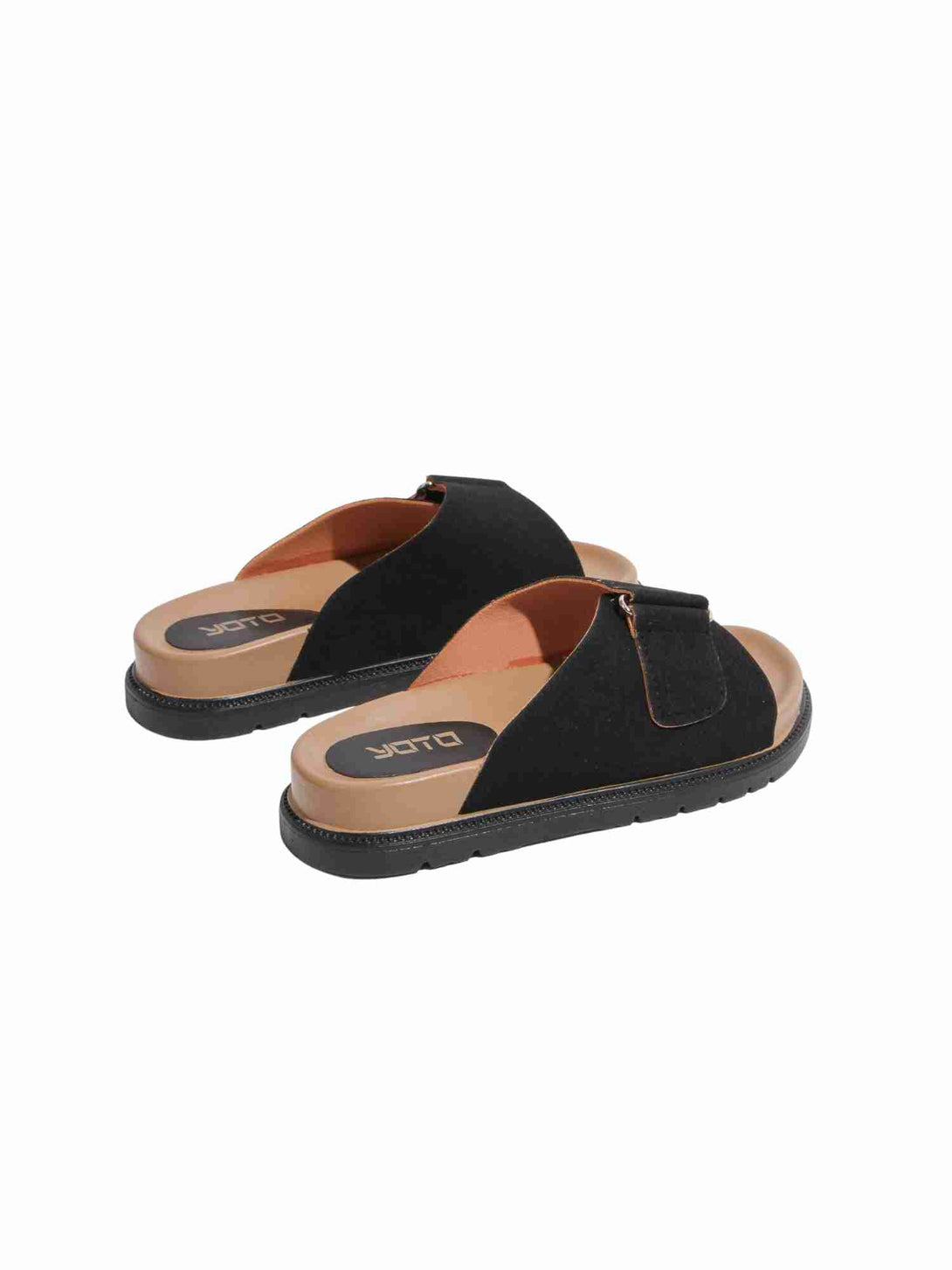 Core Slip Flat Slide Slipper-Beige