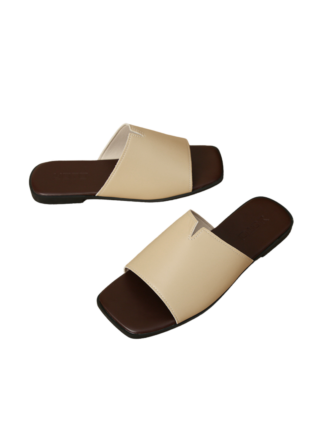 Vita Ease Covered Flat Slides – Camel