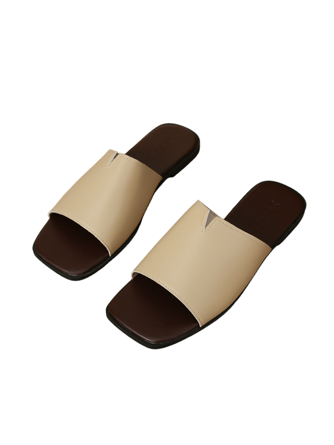 Vita Ease Covered Flat Slides – Camel