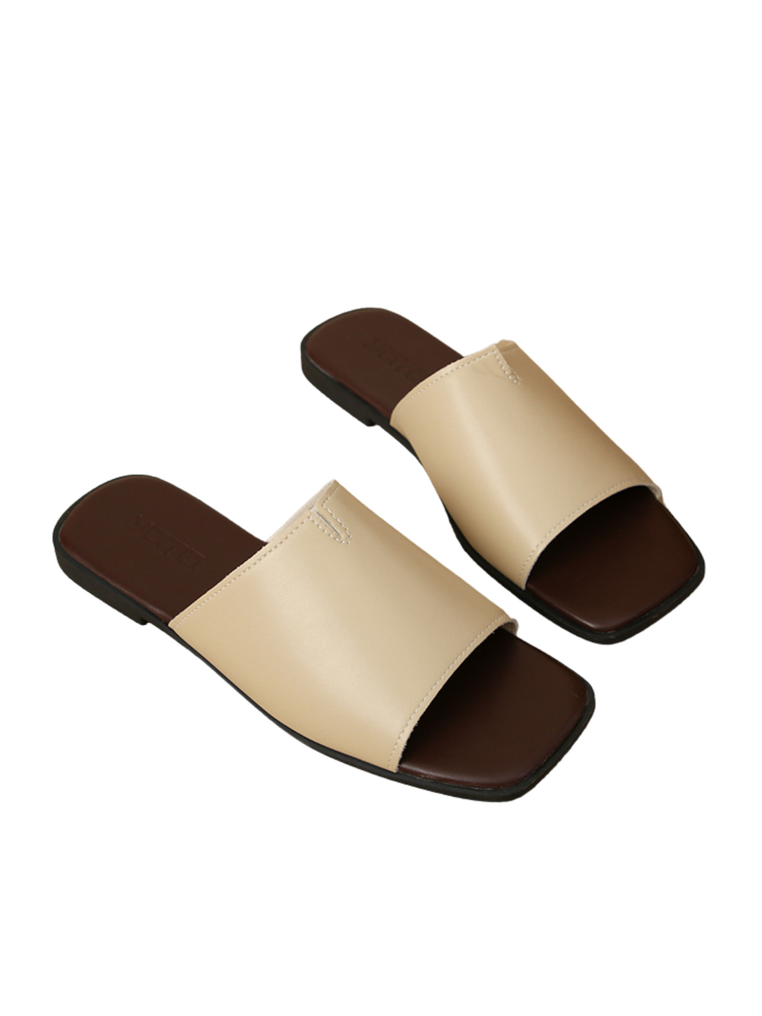 Vita Ease Covered Flat Slides – Camel