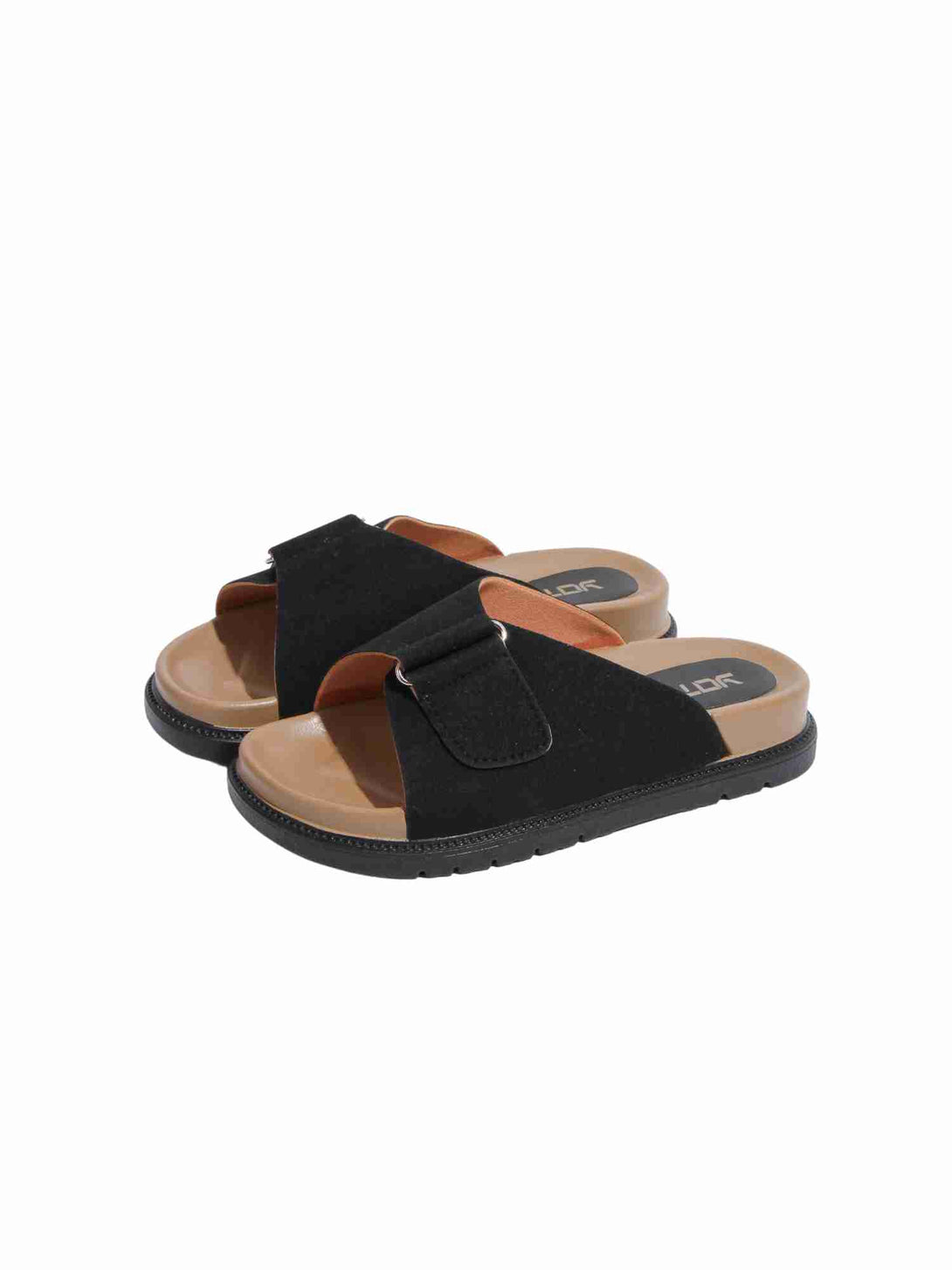 Core Slip Flat Slide Slipper-Beige