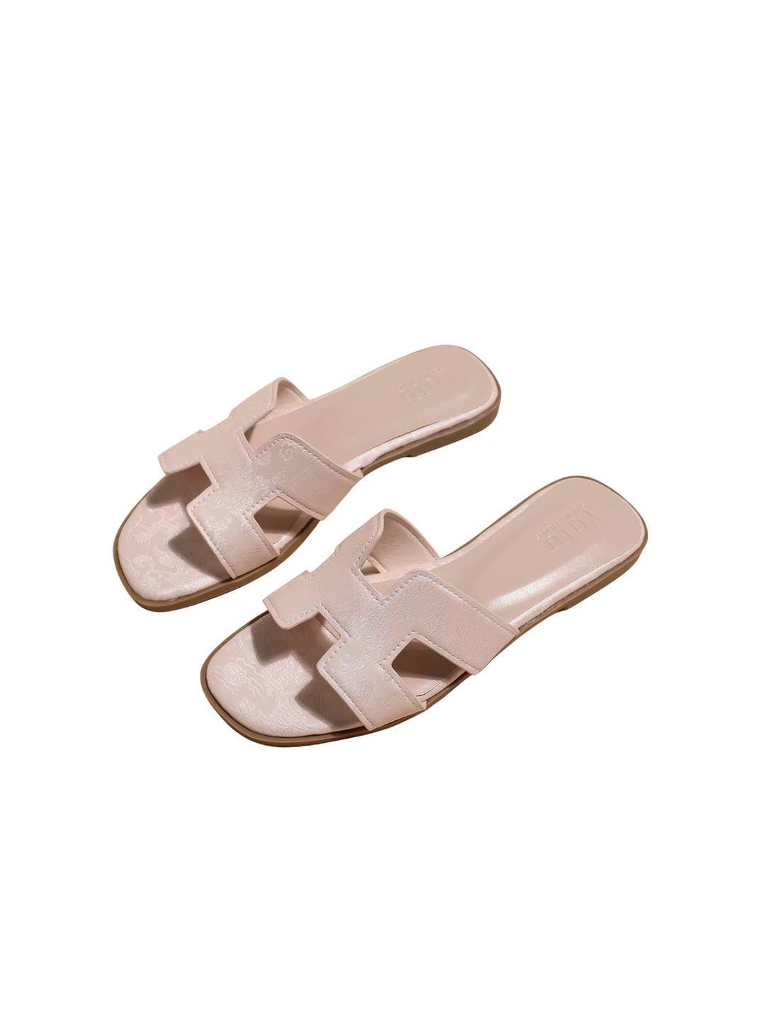 Vita Bliss Flat Slides Sandals-Pink