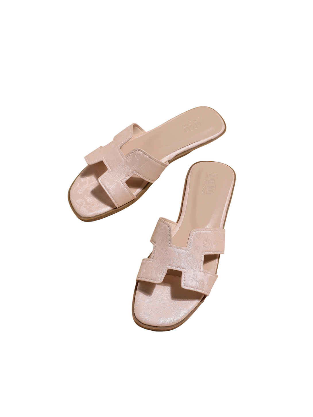 Vita Bliss Flat Slides Sandals-Pink