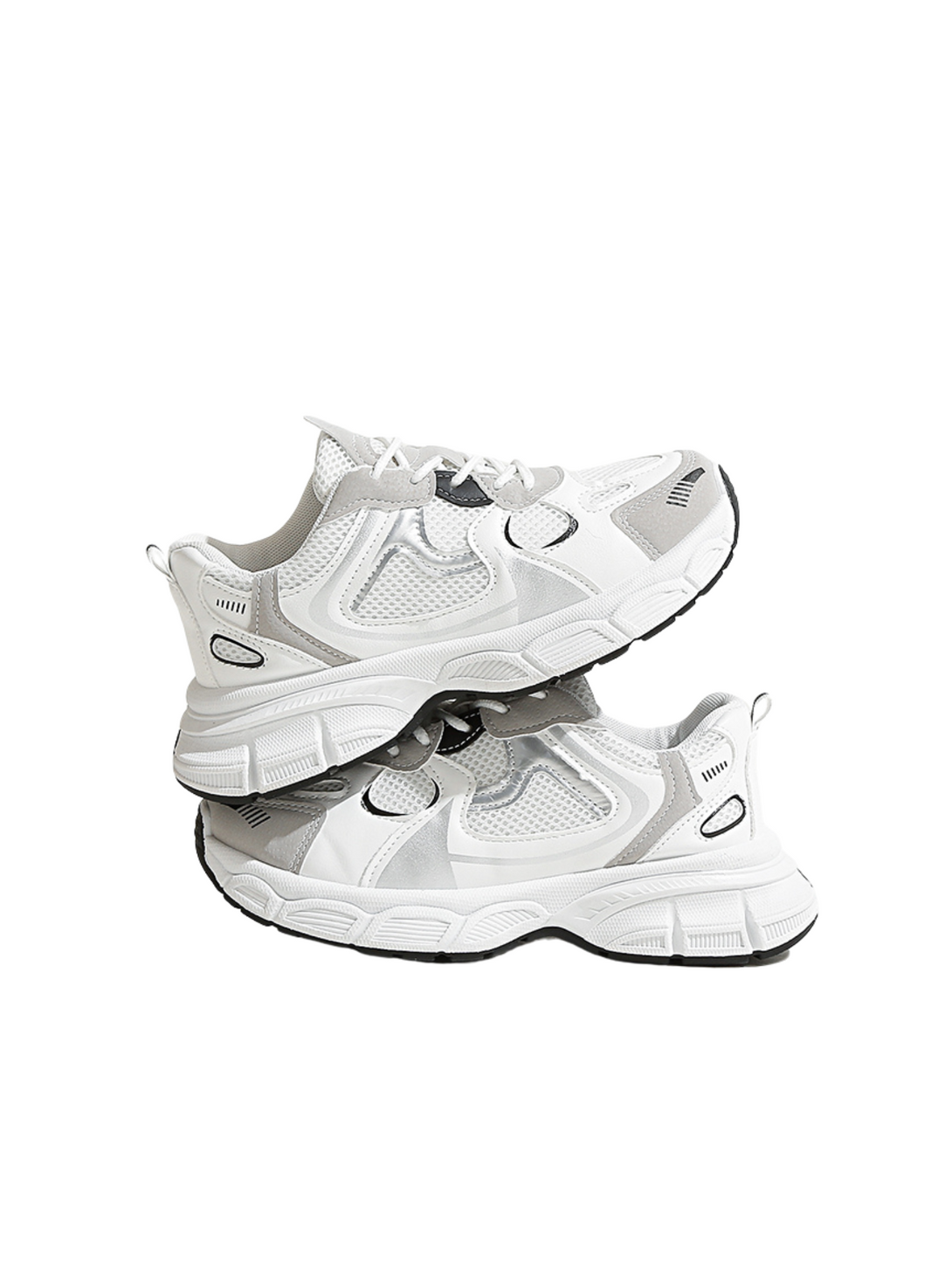 AirStride Vibe Lace-up Sneakers-Silvery