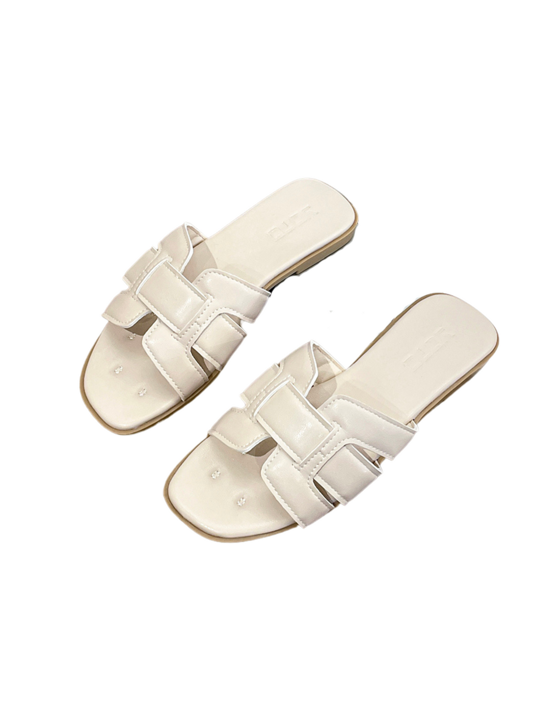 Vita Flow Flat Slides-Brown