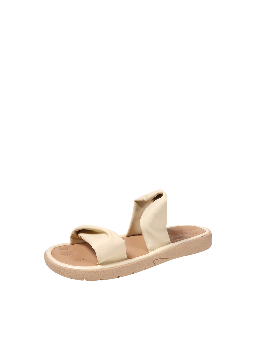 Vita Cloud Padded Slip-On Sandals-Apricot
