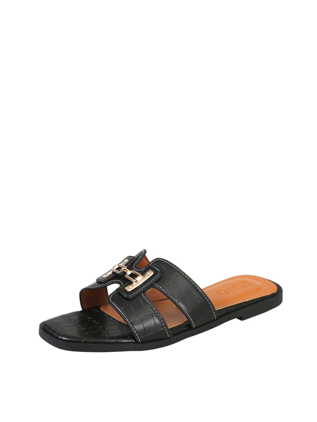 Urban Chic Flat Slides-Cream