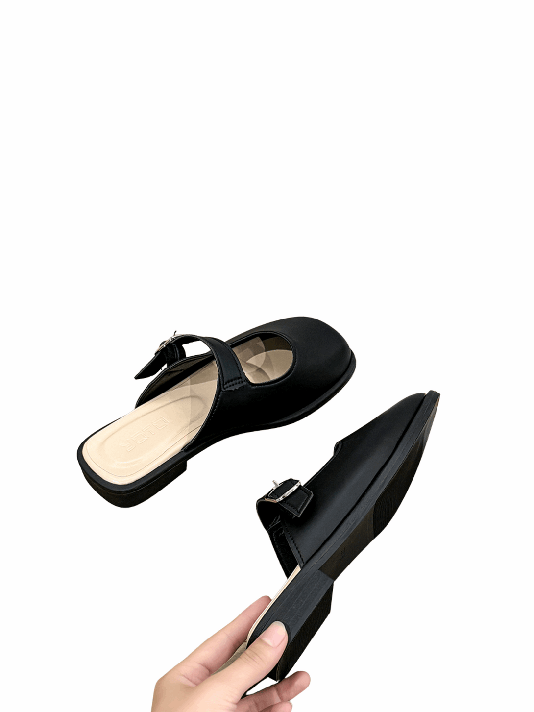Vita Pure Mule Slide Loafers-Black
