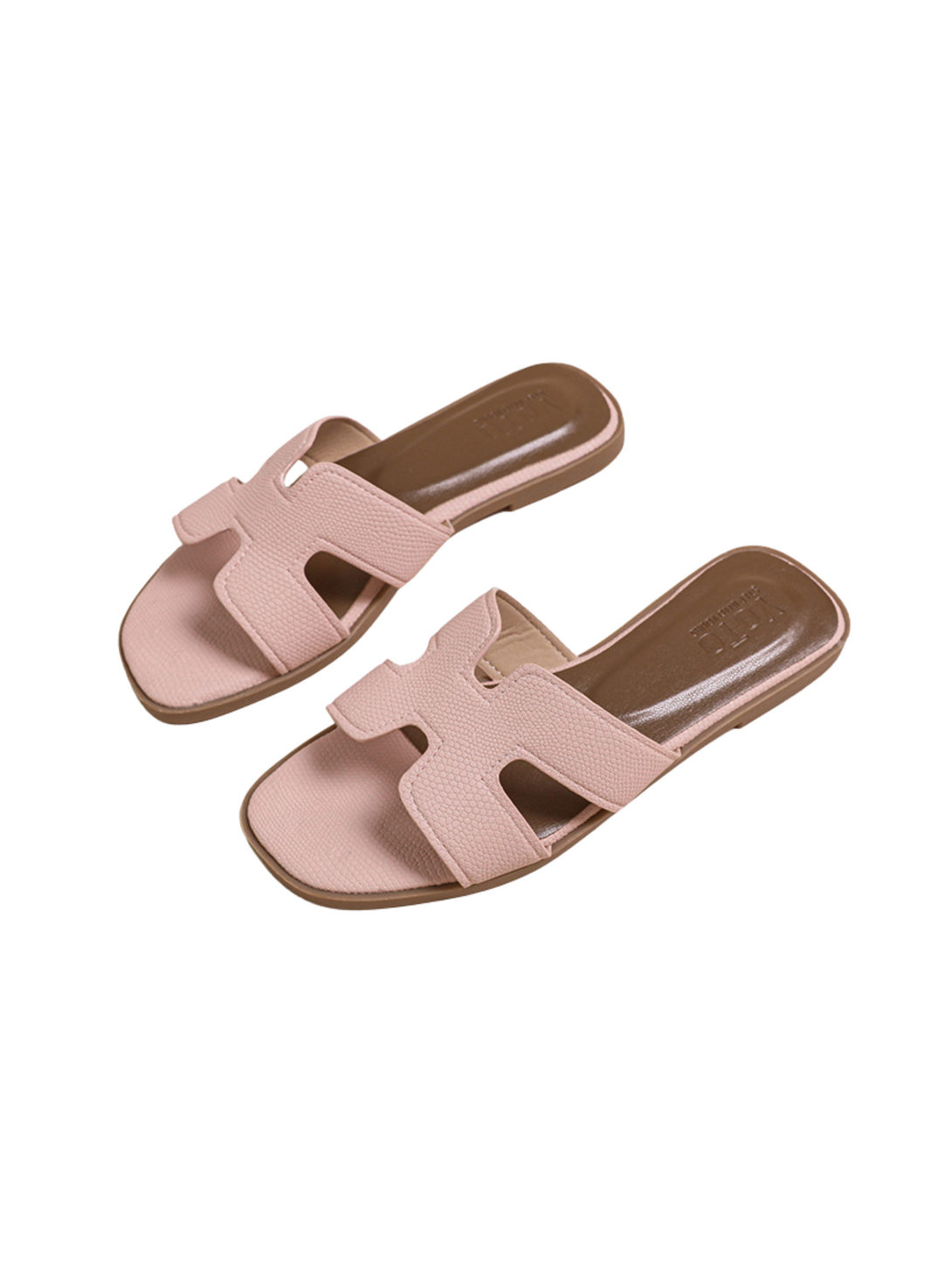 Vita Chill Flat Slides-Dark Brown