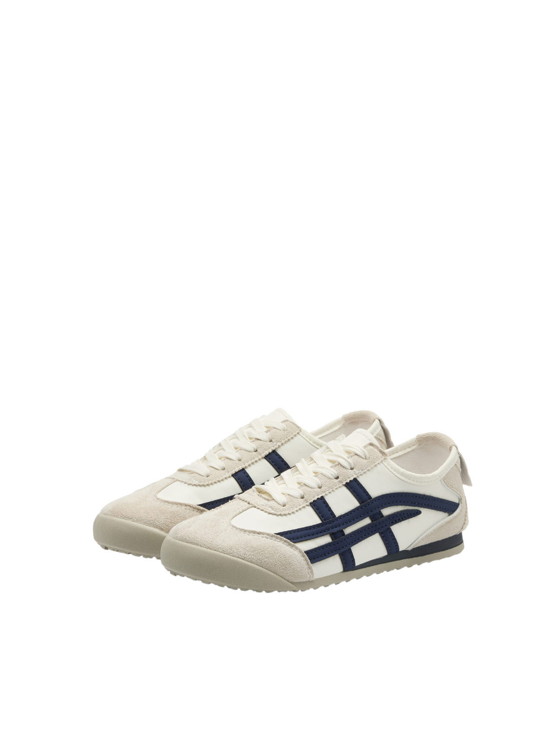 Simple Rise Lace-up Sneakers-Red Blue