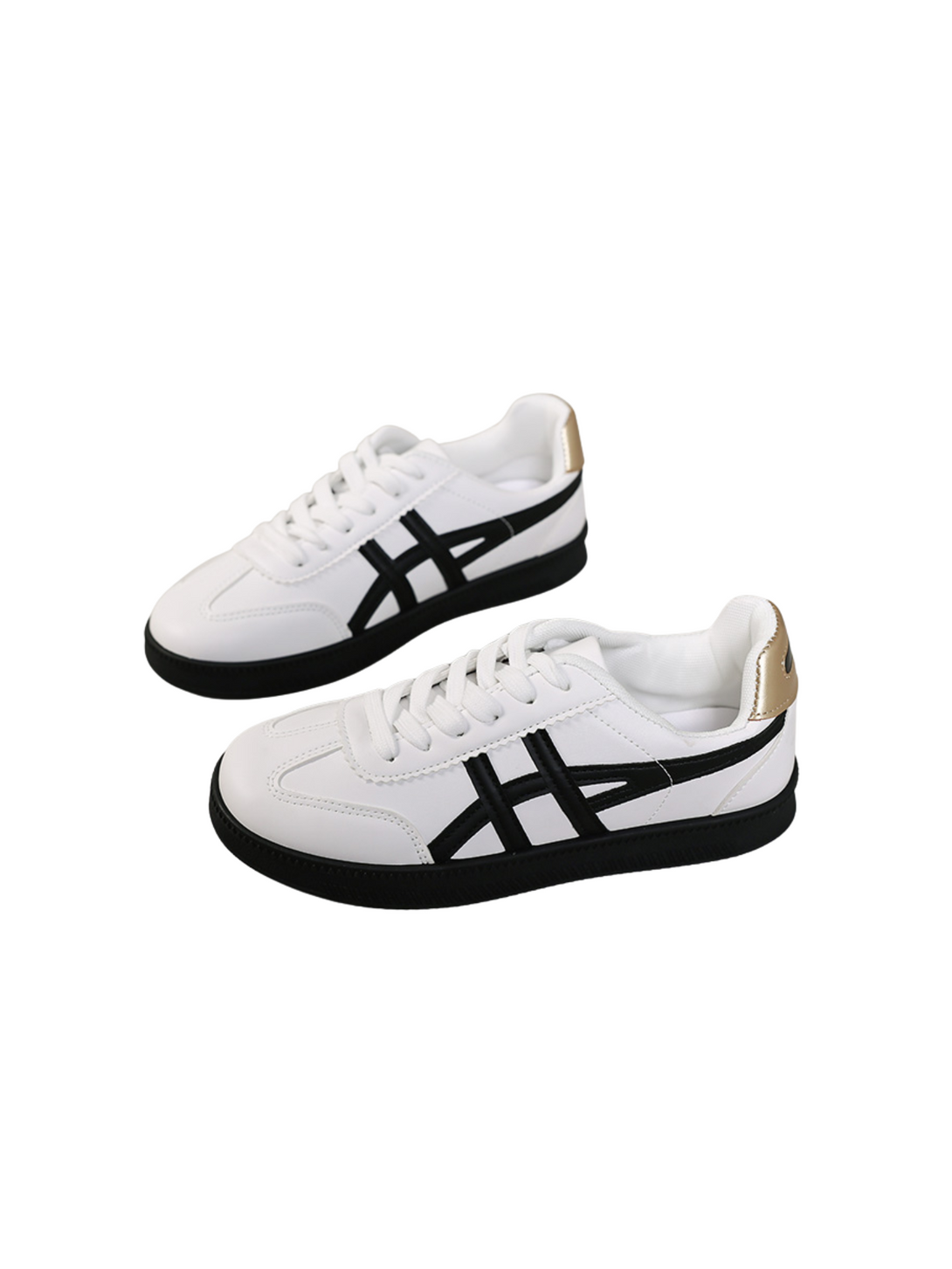 Simple Vitality Lace-up Sneakers-Blue