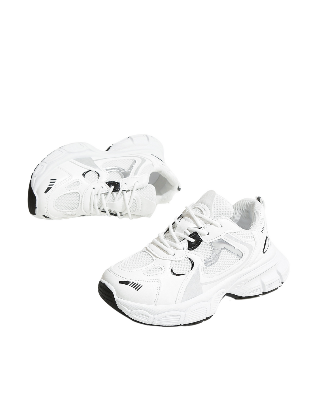 AirStride Vibe Lace-up Sneakers-Silvery