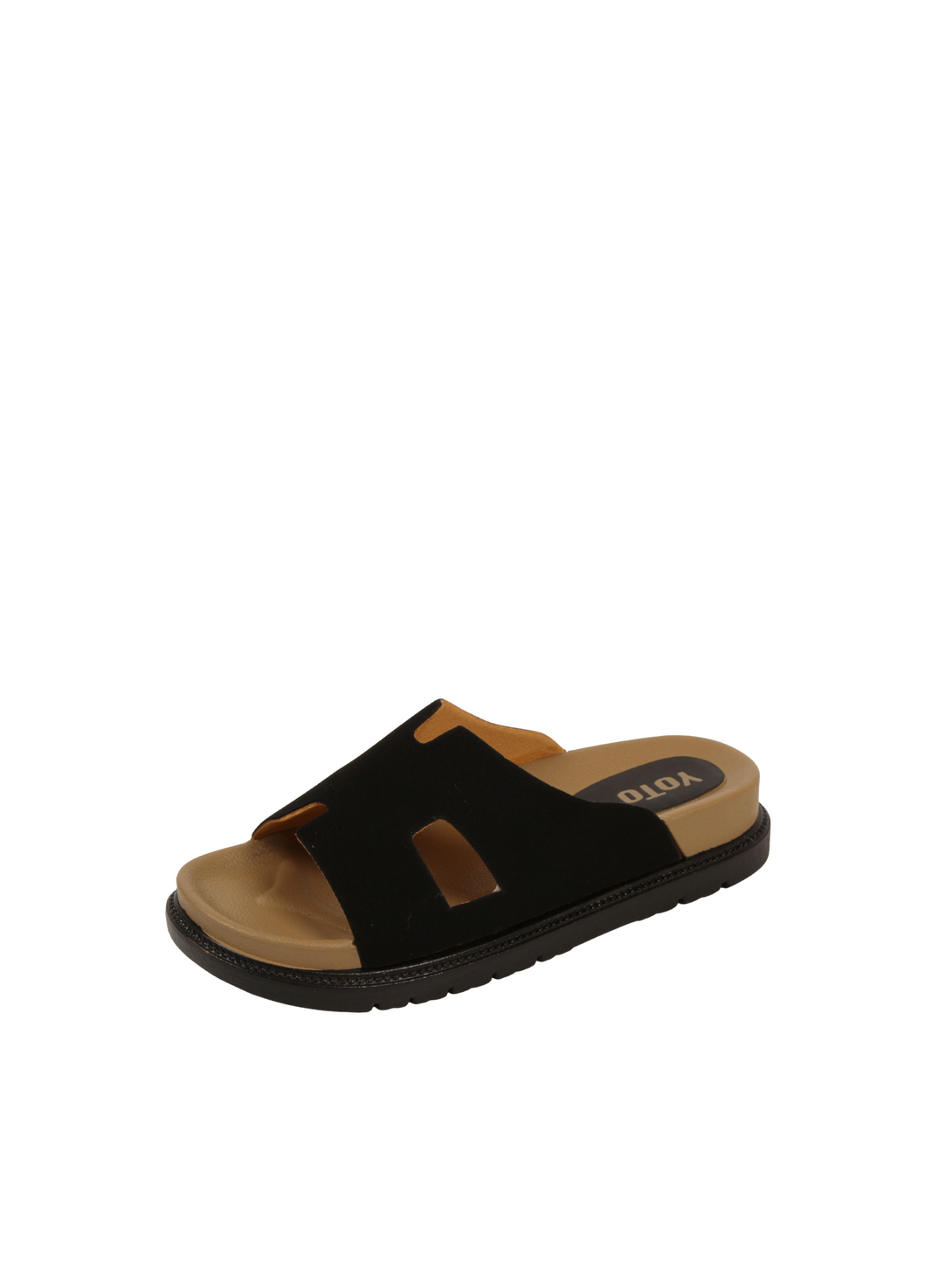 Slumber Soft Comfort Slides Sandals-Black