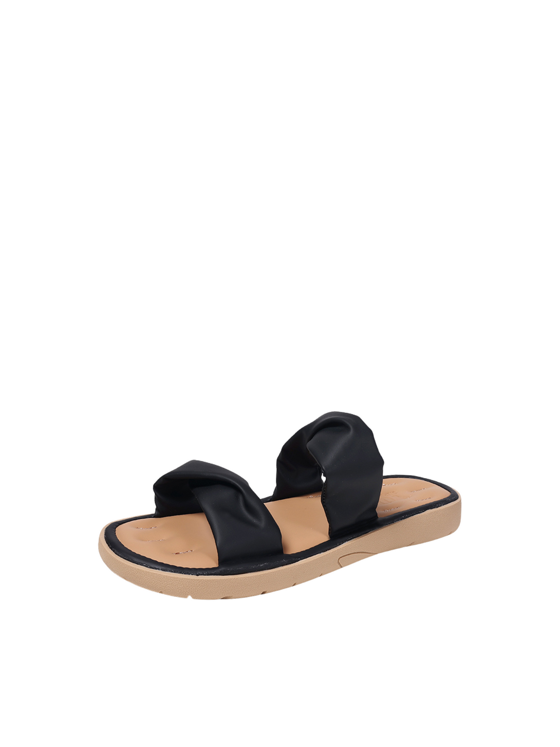 Vita Cloud Padded Slip-On Sandals-Apricot