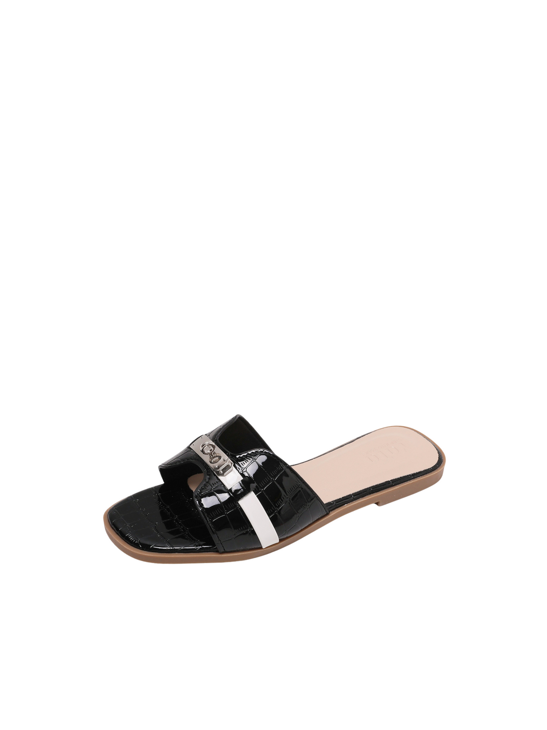 Urban Poise Flat Slide Sandals-Apricot