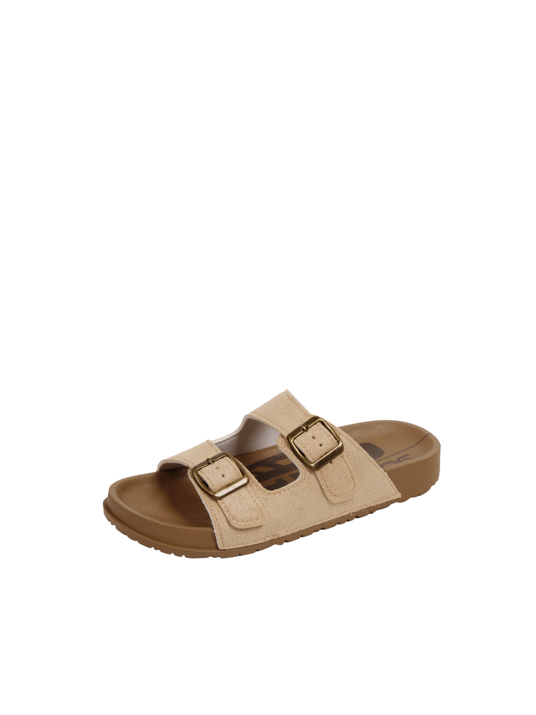 Quiet Comfort Dual Buckle Slides Sandals-Black
