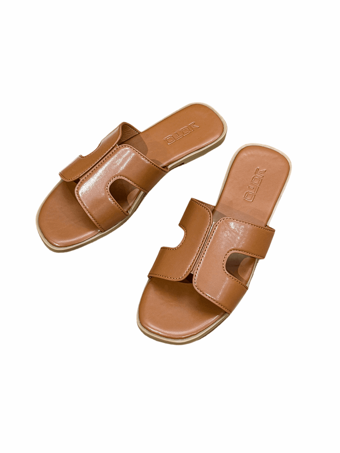 Vita Breeze Flat Slides-Brown