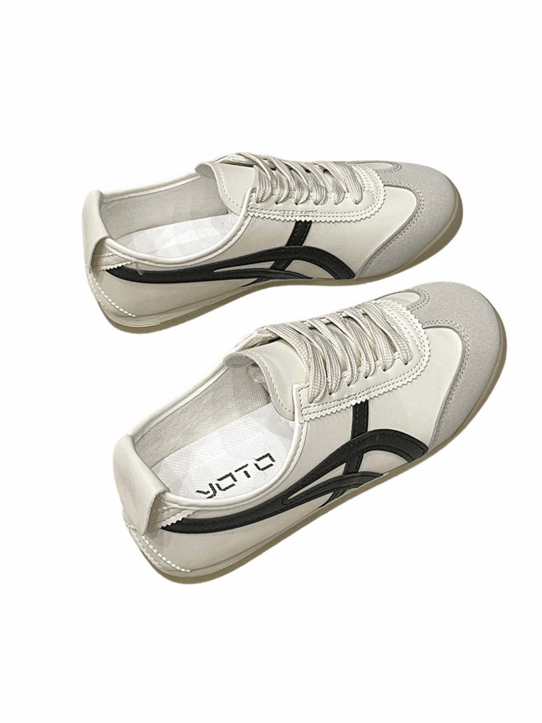 Simple Sprint Lace-up Sneakers-Black