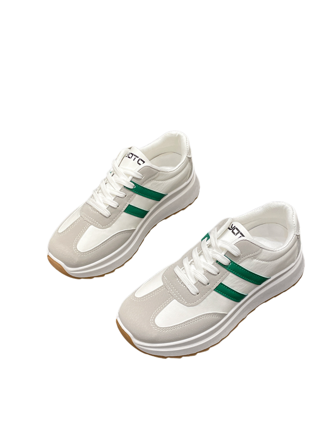 Glide Lace-up Sneakers-Khaki