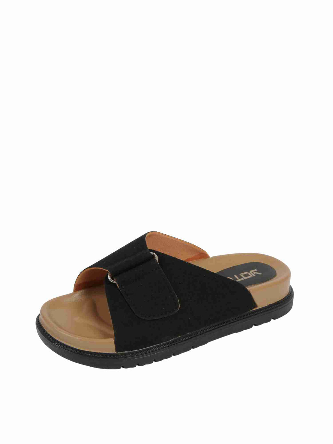 Core Slip Flat Slide Slipper-Beige